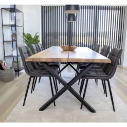 Jatkettava ruokapöytä House Nordic Toulon, ruskea