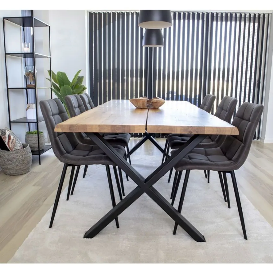 Jatkettava ruokapöytä House Nordic Toulon, ruskea