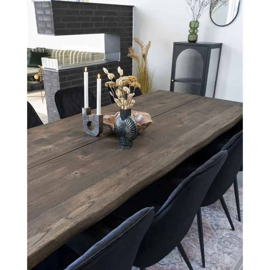 Jatkettava ruokapöytä House Nordic Toulon, ruskea
