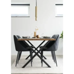Jatkettava ruokapöytä House Nordic Toulon, ruskea