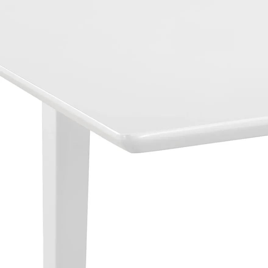 Jatkettava ruokapöytä valkoinen (80-120)x80x74 cm mdf