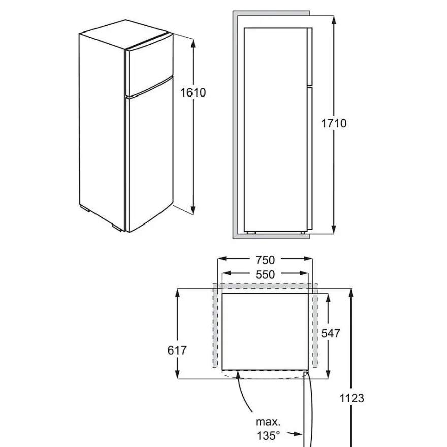 Jääkaappipakastin Electrolux LTB1AE28W0