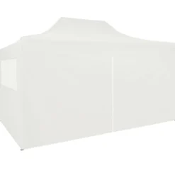 Juhlateltta kokoontaittuva, 4 sivuseinää, 3x4.5m, valkoinen