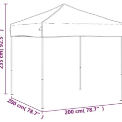 Juhlateltta kokoontaittuva, 2-3x2-6m, eri kokoja ja värejä