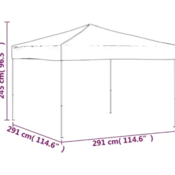 Juhlateltta kokoontaittuva, 2-3x2-6m, eri kokoja ja värejä