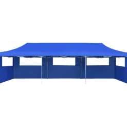 Juhlateltta Pop-up kokoontaitettava, 5 sivuseinää, 3x9m, sininen