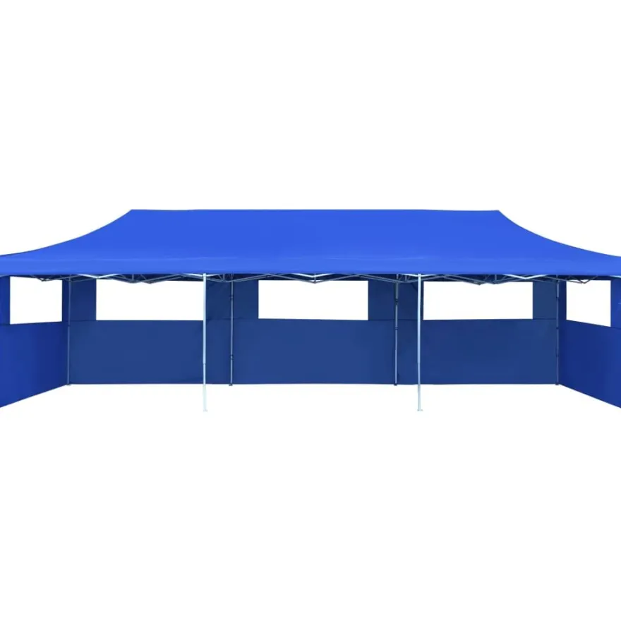 Juhlateltta Pop-up kokoontaitettava, 5 sivuseinää, 3x9m, sininen