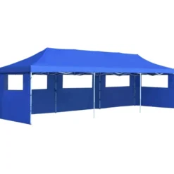 Juhlateltta Pop-up kokoontaitettava, 5 sivuseinää, 3x9m, sininen