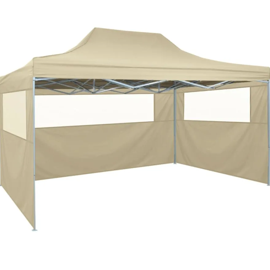 Juhlateltta Pop-up kokoontaitettava, seinillä, 3x4.5m kerma