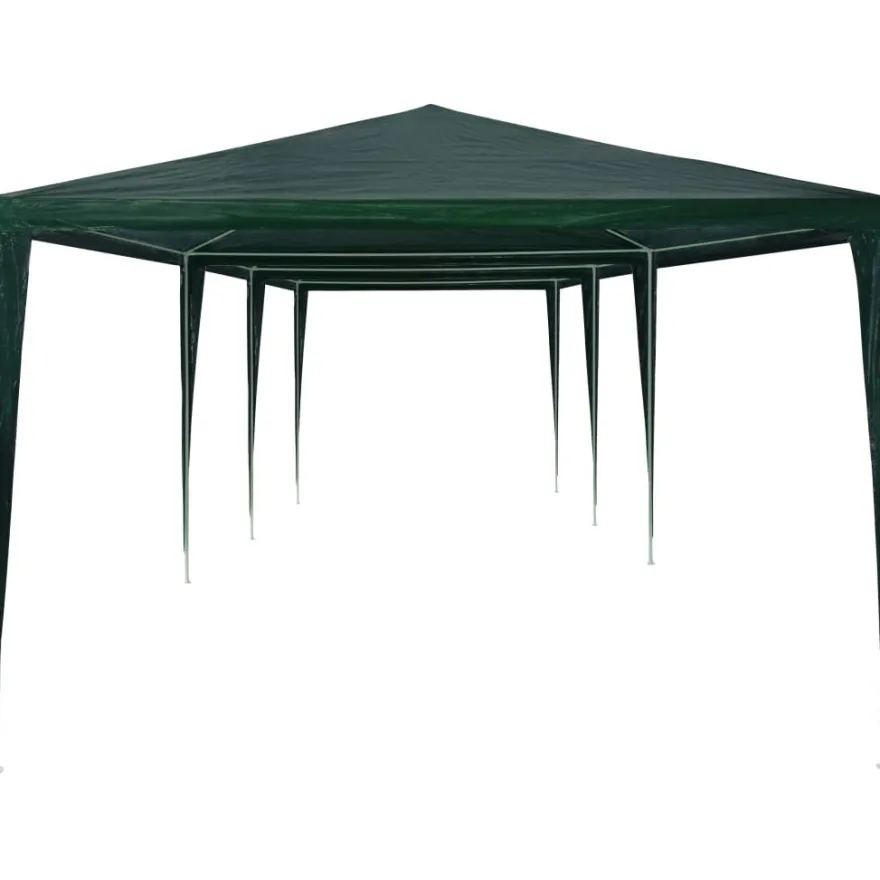 Juhlateltta 3x9m, polyeteeni, vihreä
