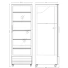 Juomakaappi Scandomestic SD726BE, 70cm, 592 l, musta