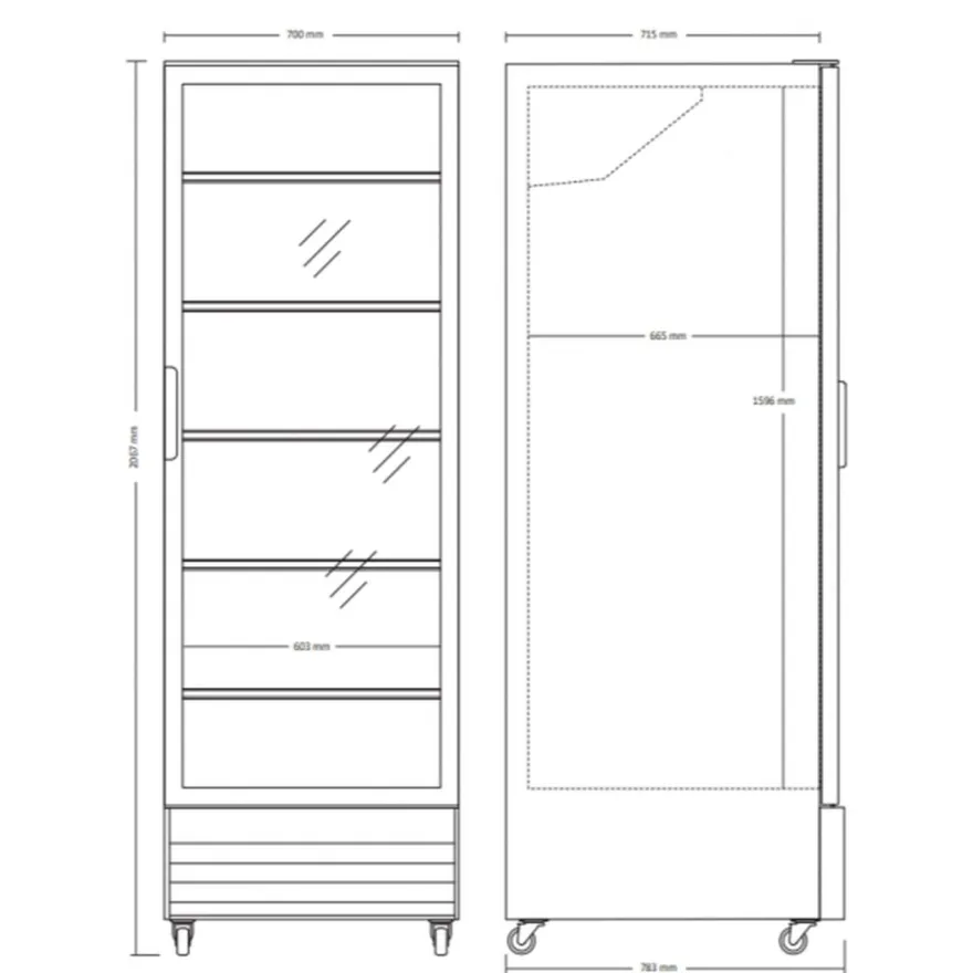 Juomakaappi Scandomestic SD726BE, 70cm, 592 l, musta
