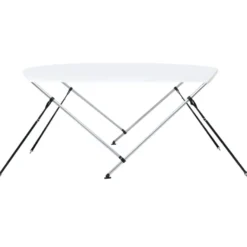 2-kaarinen bimini-kate, valkoinen 180x130x110 cm