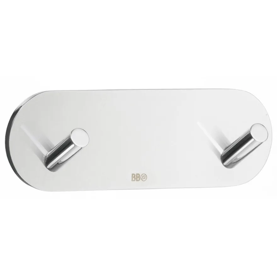 Kaksoiskoukku Beslagsboden Design Mini, tarrakiinnitteinen