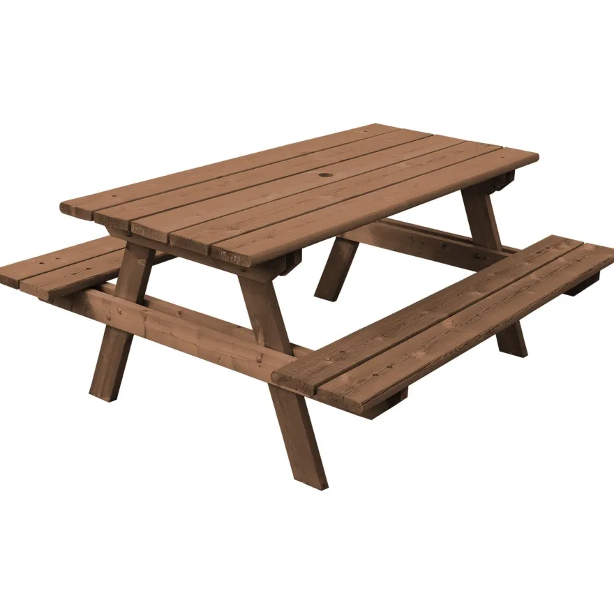 Kalusteryhmä Aleksi N102R 1800 mm pöytä/penkkiyhdistelmä ruskea