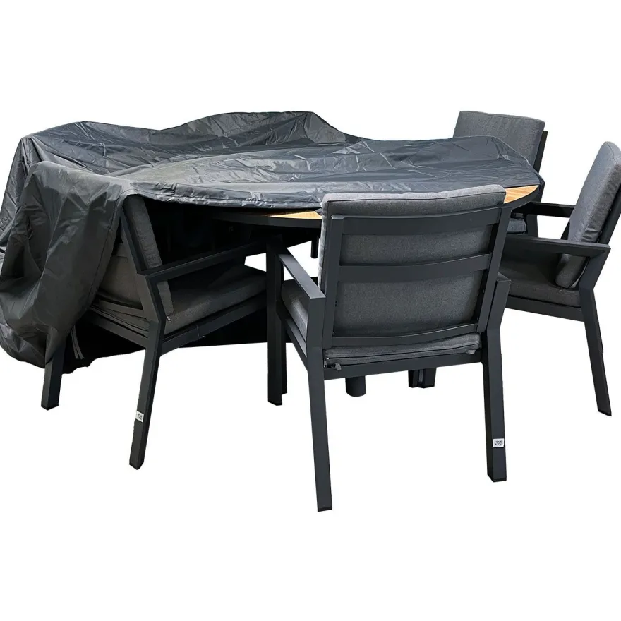 Kalustesuoja Home4You Ø240xK90 cm, säänkestävä, harmaa