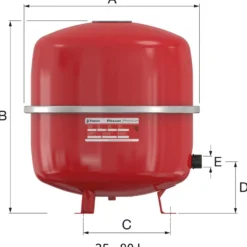 Kalvopaisunta-astia Flamco Flexcon Premium, 6bar, eri kokoja