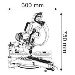 Katkaisu- ja jiirisaha Bosch Professional GCM 12 SDE