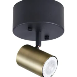 Kattospotti Heat Gold Tube 1-osainen GU10 kulta/musta