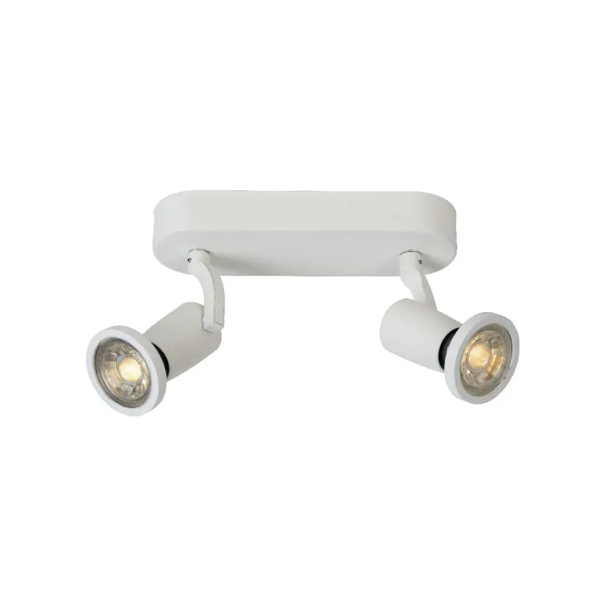 Kattospotti Lucide Jaster, 198x60mm, 2x5W, valkoinen