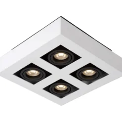 Kattospotti Lucide Xirax, 25x25cm, IP20, 5W, eri värejä