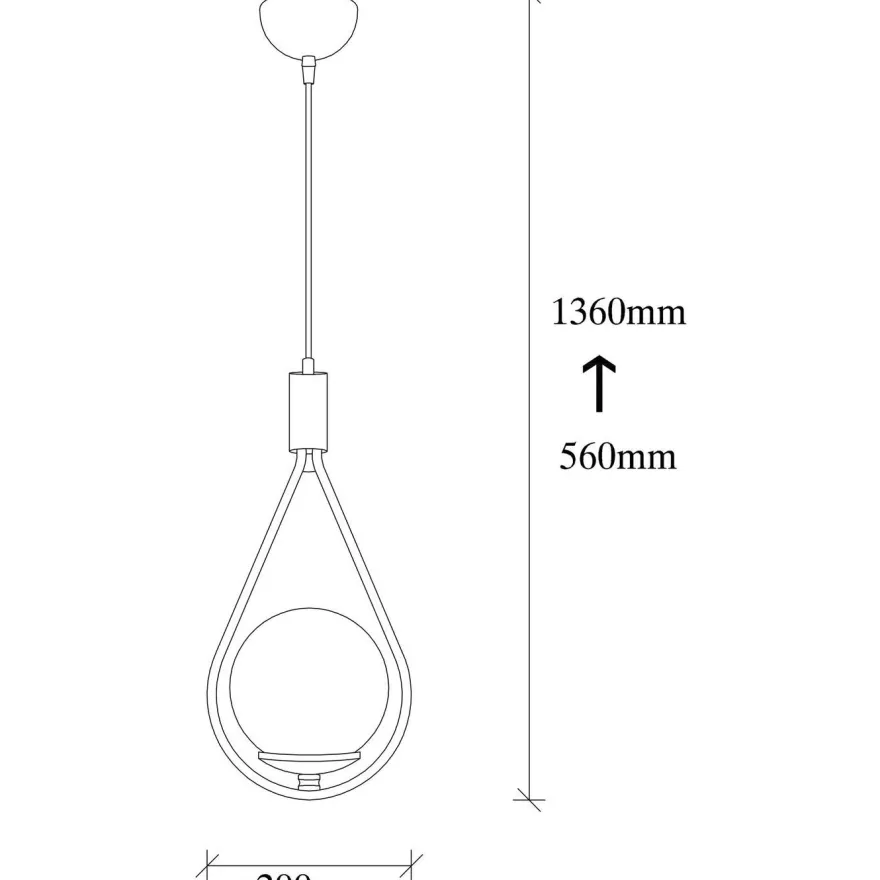 Kattovalaisin Linento Lighting Corcoran, musta