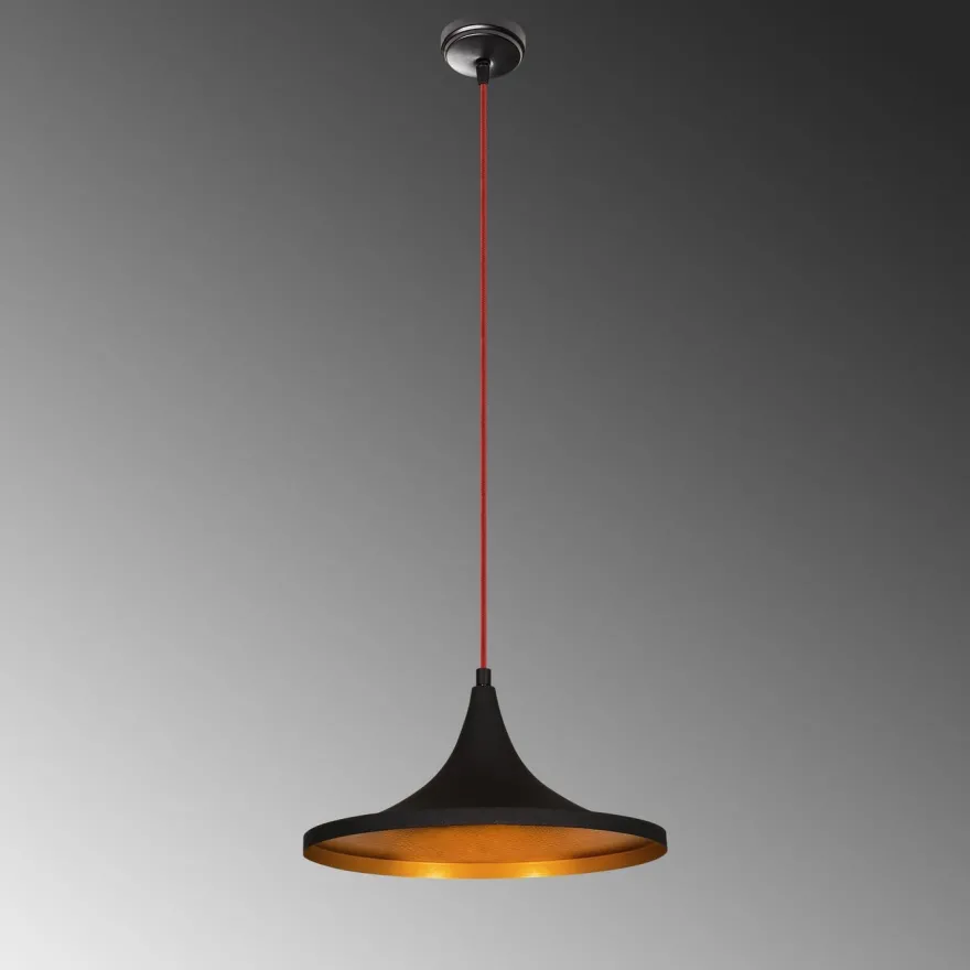 Kattovalaisin Linento Lighting Elmas, Ø35cm, musta