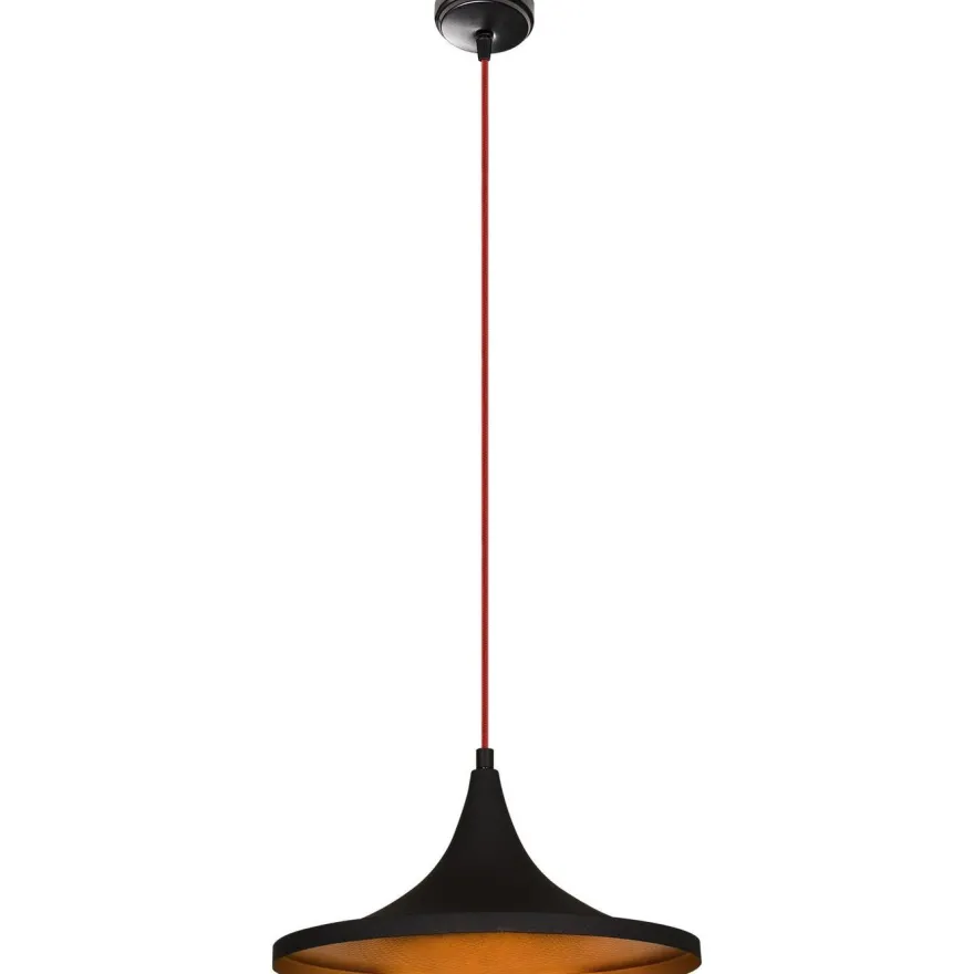 Kattovalaisin Linento Lighting Elmas, Ø35cm, musta