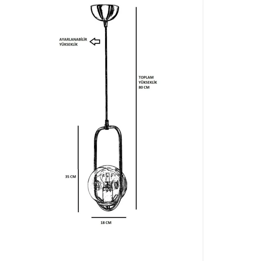 Kattovalaisin Linento Lighting Torrance, Ø18cm, kulta