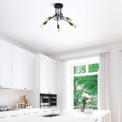 Kattovalaisin Linento Lighting Viraj, 5-osainen, musta/pronssi