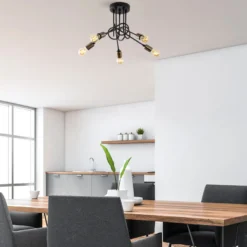 Kattovalaisin Linento Lighting Viraj, 5-osainen, musta/pronssi
