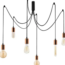 Kattovalaisin Linento Lighting Kabluni, 6-osainen, kupari/musta