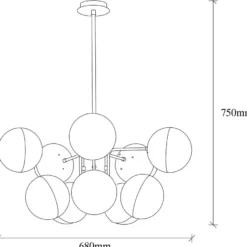 Kattovalaisin Linento Lighting Karsor, 10-osainen, eri värejä