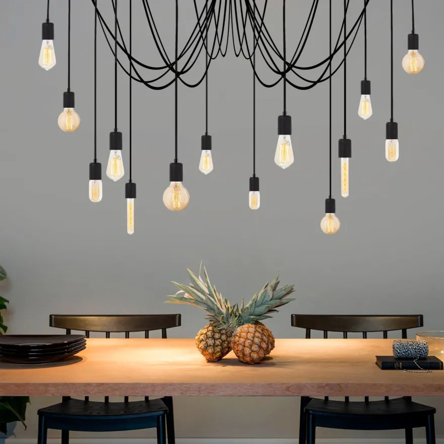 Kattovalaisin Linento Lighting Kabluni, 14-osainen, musta