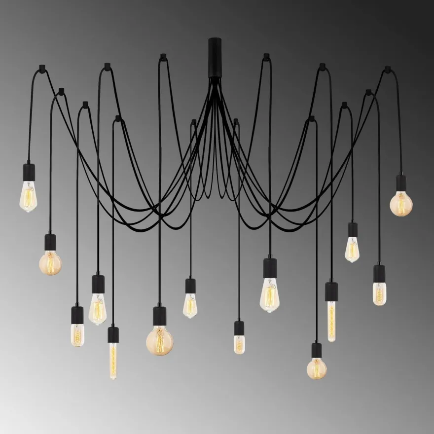 Kattovalaisin Linento Lighting Kabluni, 14-osainen, musta