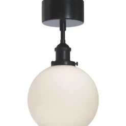 Kattovalaisin PR Home Omega, Ø200x360mm, musta/opaalivalkoinen