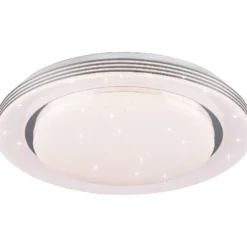 Kattovalaisin Trio Atria, LED, Ø48cm, valkoinen, starlight