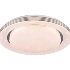 Kattovalaisin Trio Atria, LED, Ø48cm, valkoinen, starlight