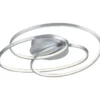 Kattovalaisin Trio Gale LED, 60 cm, harjattu teräs