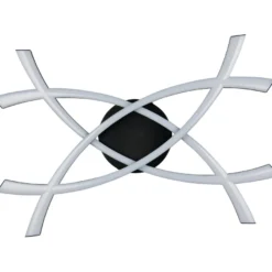 Kattovalaisin Trio Pollock LED 3000K 60x40cm mattamusta
