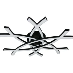Kattovalaisin Trio Pollock LED 3000K 62x59cm mattamusta