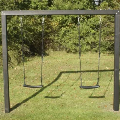 Keinuteline Nordic Play Active Alma, musta/petsattu, 2 mustaa keinunistuinta