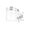 Keittiöallas Blanco Claron 550-IFA 610x510mm rst