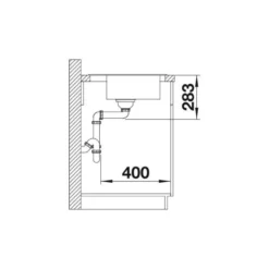 Keittiöallas Blanco Dana 6, 605x500mm, rst