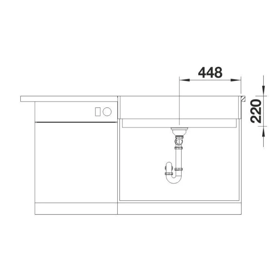 Keittiöallas Blanco Vintera XL 9 896x510mm silgranit