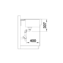 Keittiöallas Blanco Vintera XL 9 896x510mm silgranit