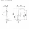 Keittiöallas Lapetek Luna-X 340-IFA + Lino-A -hana, rst