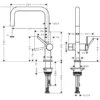 Keittiöhana Hansgrohe Talis M54 U 220, APK-liitäntä, musta