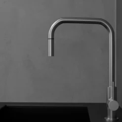 Keittiöhana Scandtap Steel Accent Square, ulosvedettävä juoksuputki