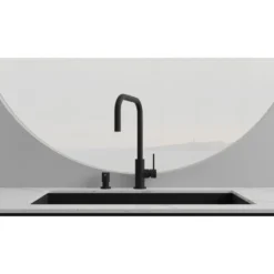 Keittiöhana Scandtap Steel Accent Square Coal, ulosvedettävä juoksuputki